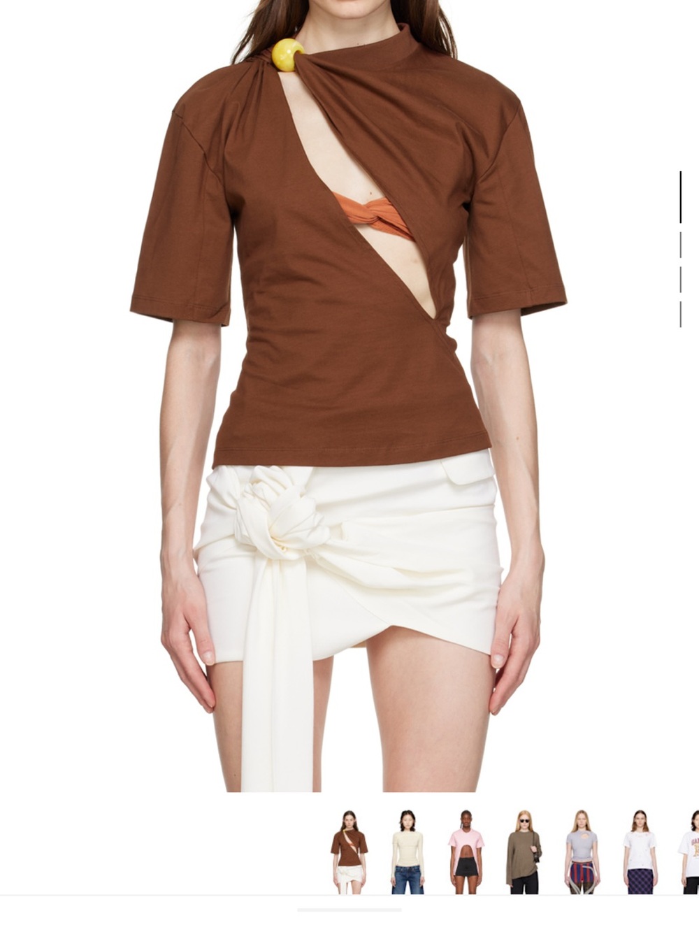 Jacquemus Brown 'Le T-Shirt Perola' T-Shirt